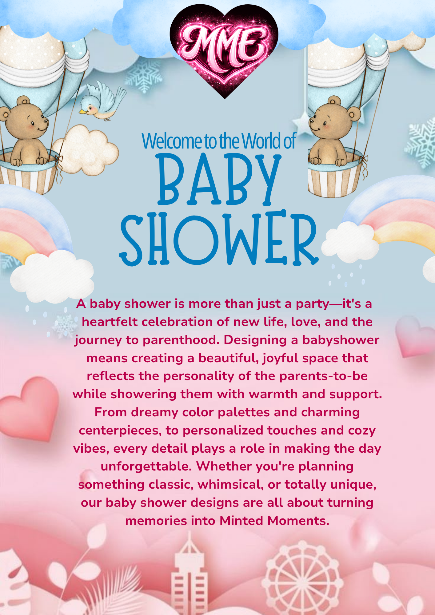 Born To Be Wild Baby Shower Canva Templates - Digital Download